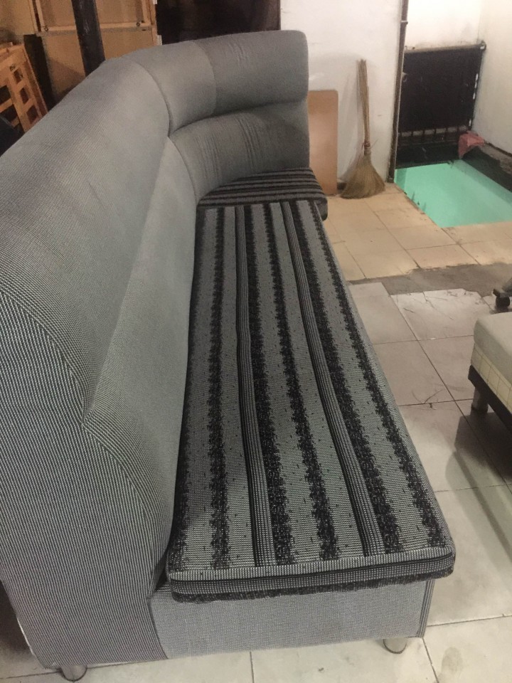 Thanh lý Sofa vãi nỉ góc L